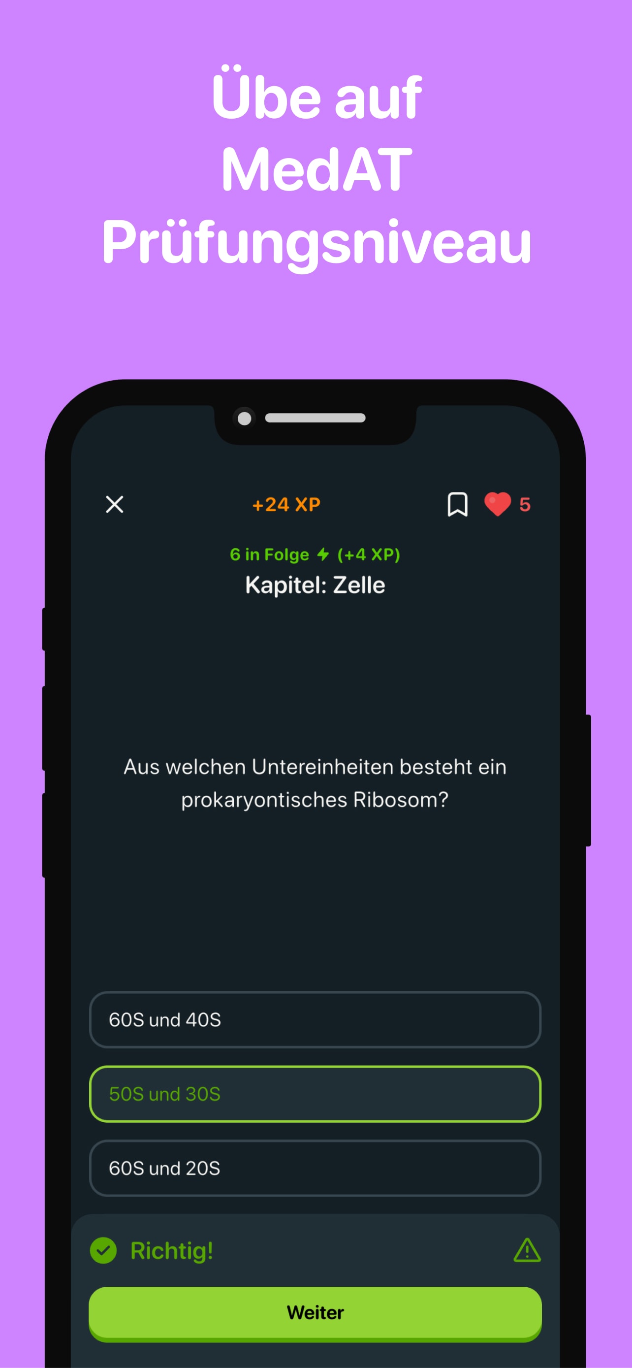 MedAT Testsimulation mit Timer und Aufgabenübersicht